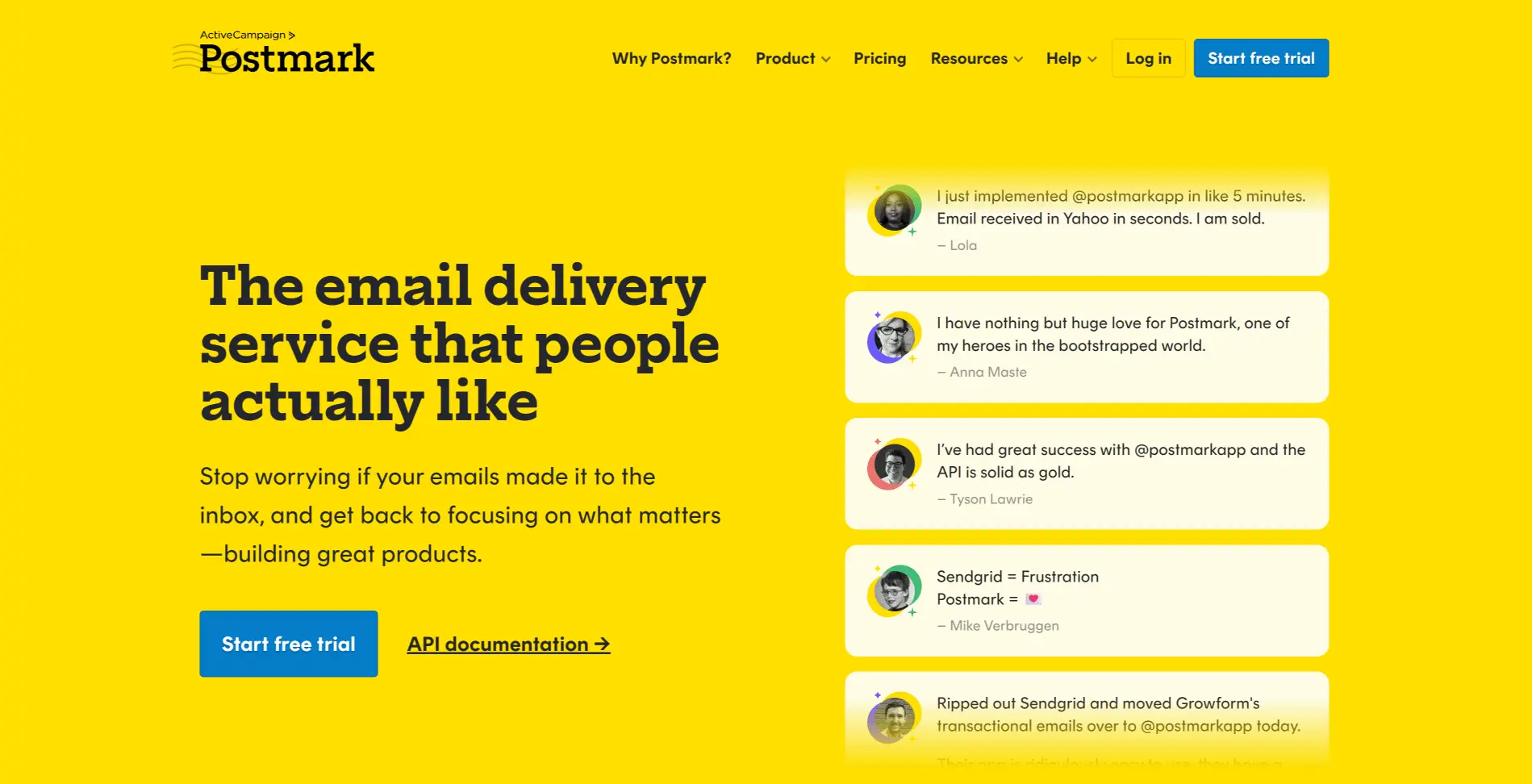 Postmark transactional email service interface