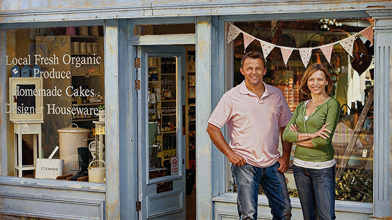 Small business shop
