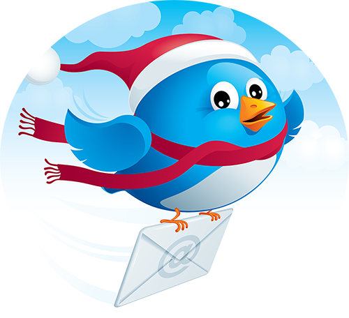 bird delivering an email